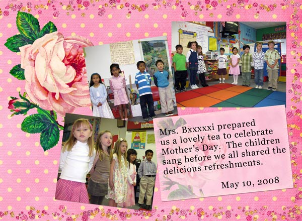 Mom's Day tea - 2