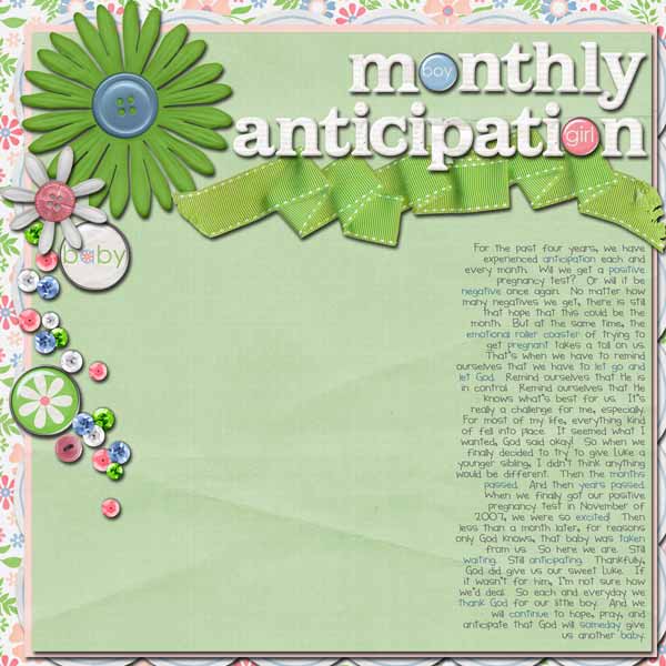 monthly anticipation