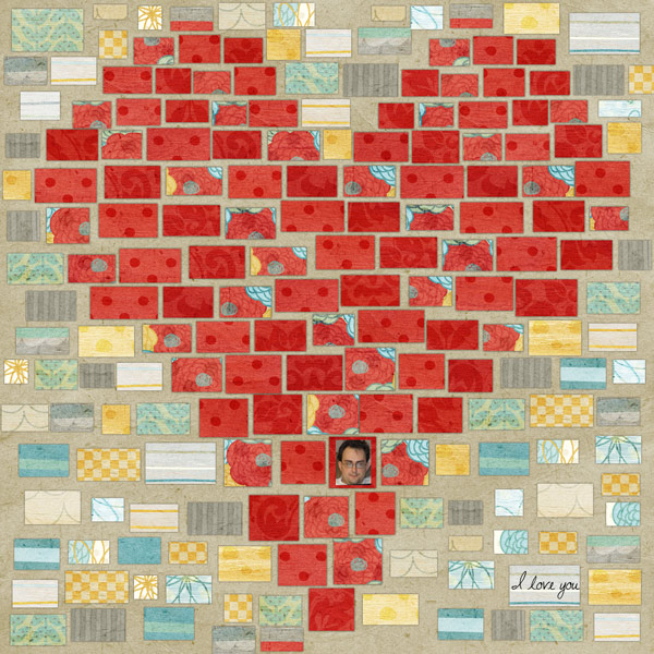 Mosaic Heart (to my hubby)