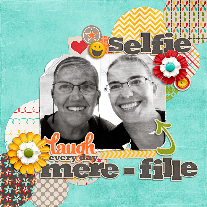 Mother-daughter selfie