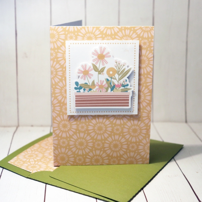 Mother's Day Card and matching envelope