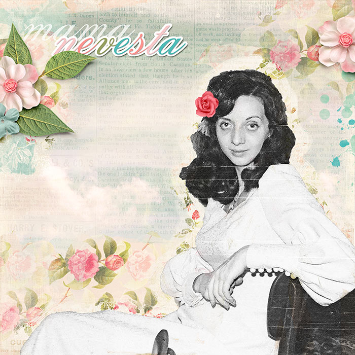 Mum as a bride