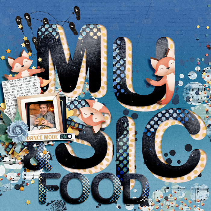 Music & Food - Typography Challenge