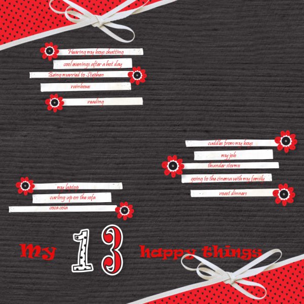 My 13 happy things