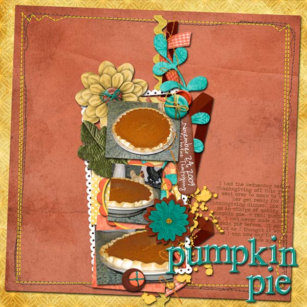 my 1st pumpkin pie