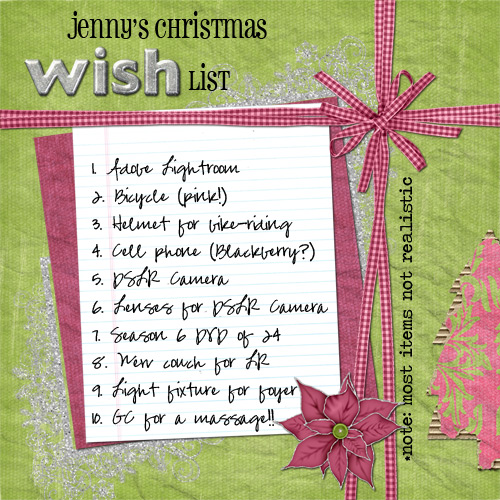 My Christmas Wish List