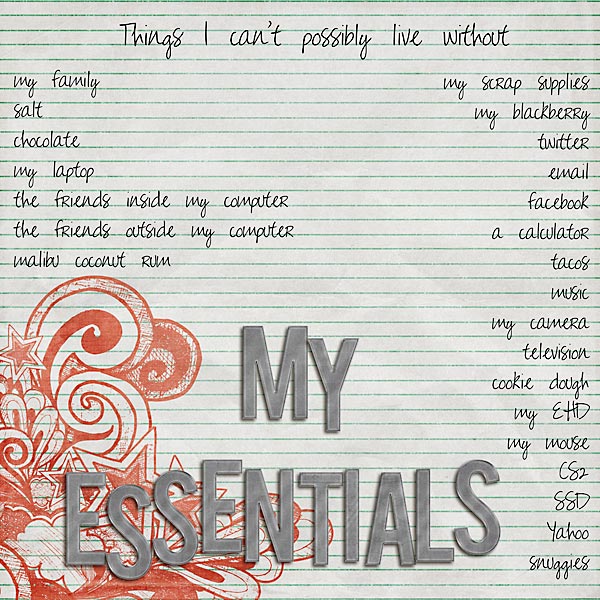 My Essentials