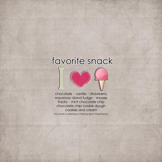 My Favorite Snack