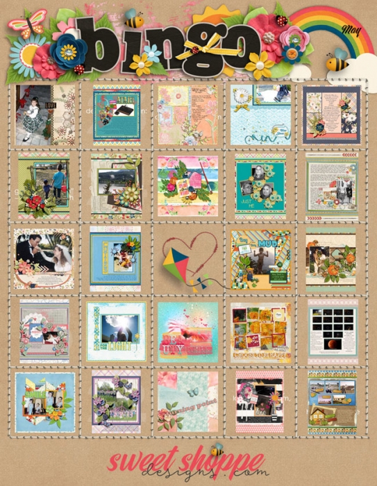 MY FINISHED BINGO CARD FOR MAY!
