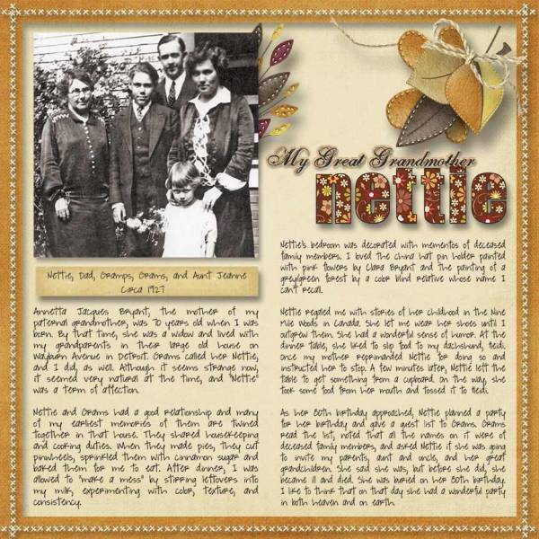 My Great Grandmother Nettie