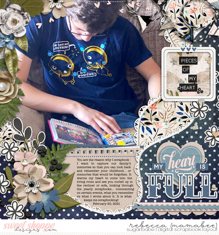 My heart is full scrapbook