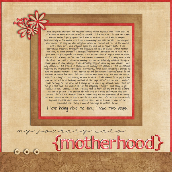 My Journey into Motherhood