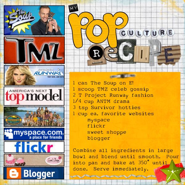 My Pop Culture Recipe