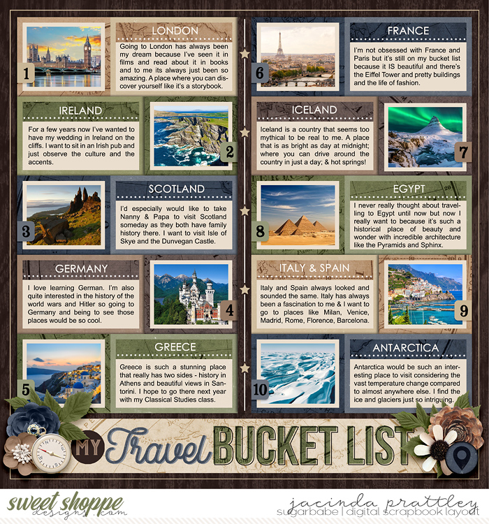 My travel bucket list