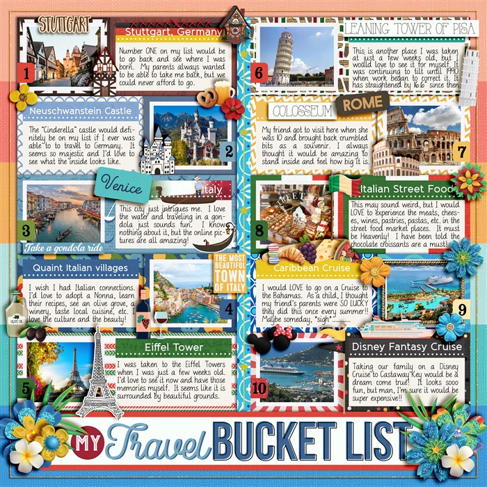 My Travel Bucket List