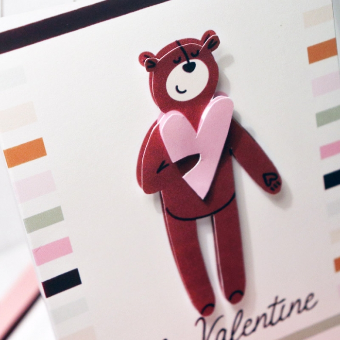My Valentine Card with matching envelope