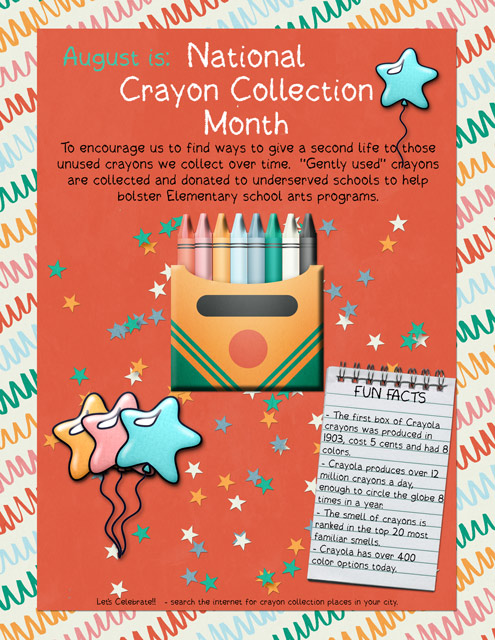 National Crayon Collection Month