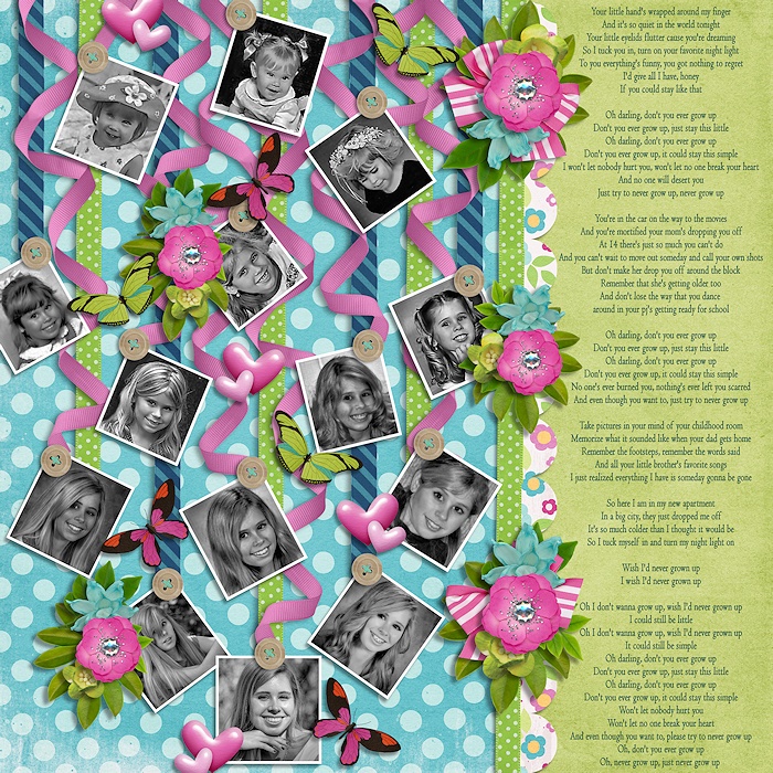 Never grow up bingo #13 ribbons