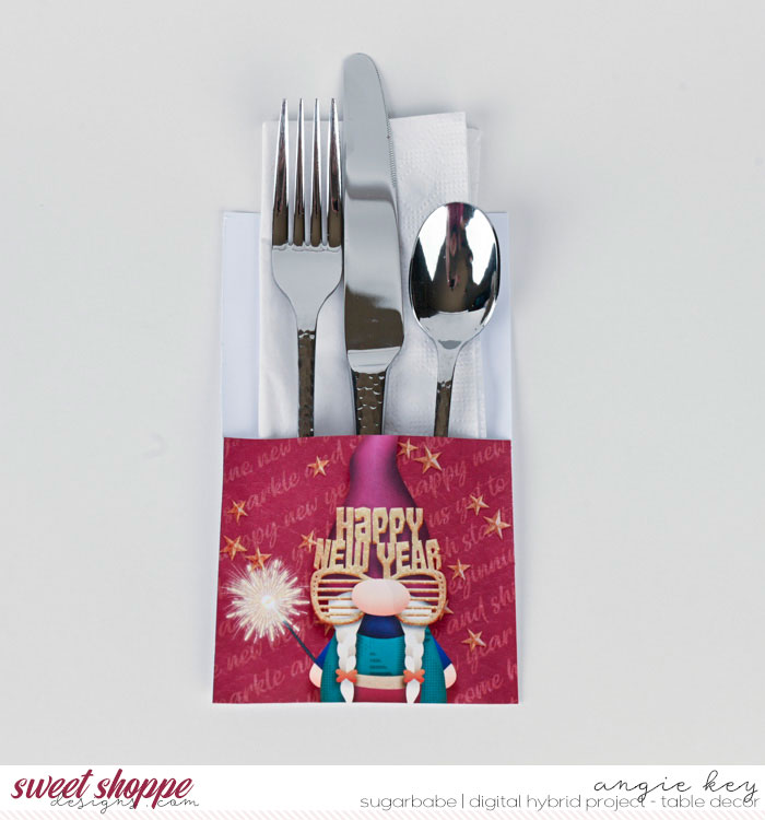 New Year's Eve Table Decor: Utensil Holder