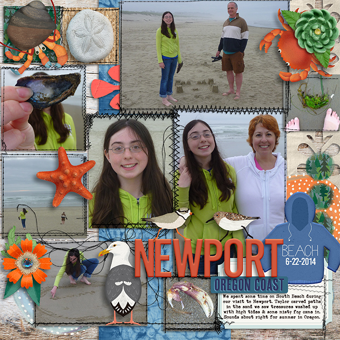 Newport  Oregon Beach Time