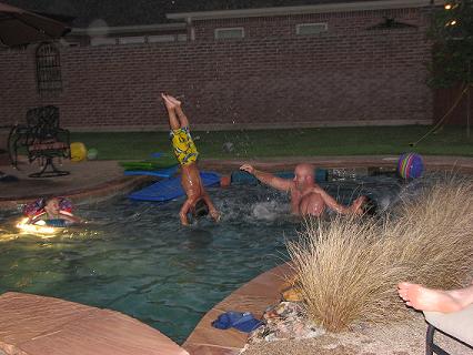 nick's handstand on water...