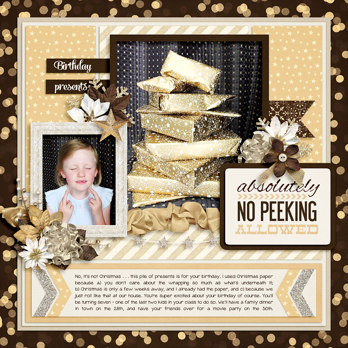 No peeking allowed