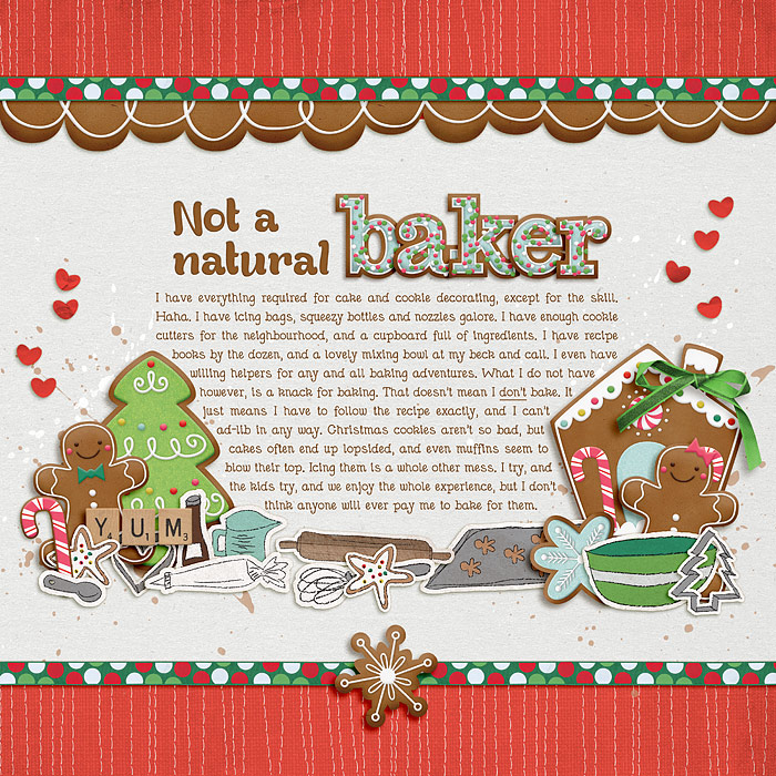 Not a natural baker