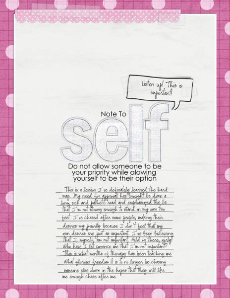 Note to Self
