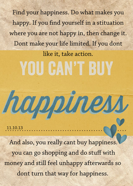 Nov Challenge #5- one word prompt -- Happiness