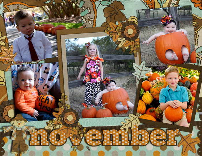 November Calendar Topper