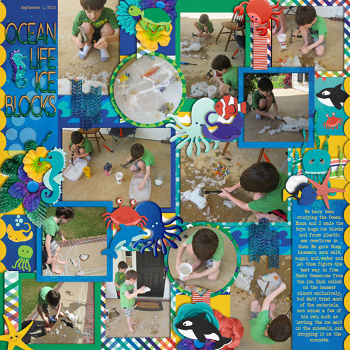 Ocean Life Ice Blocks - Frozen Treats #5 July 2018 Bingo