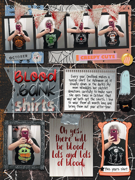 October album - blood bank shirts