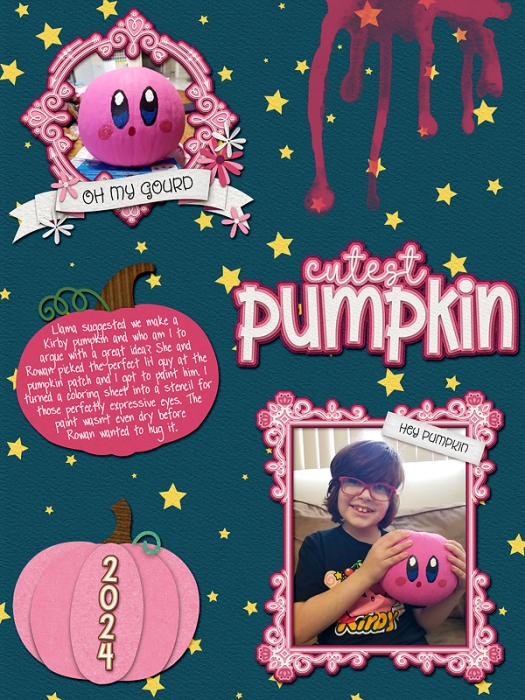 October album - Kirby pumpkin
