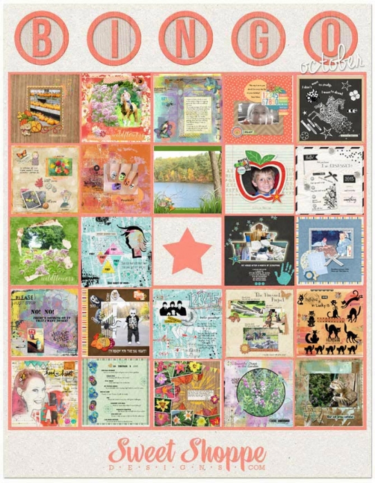 October Bingo Card