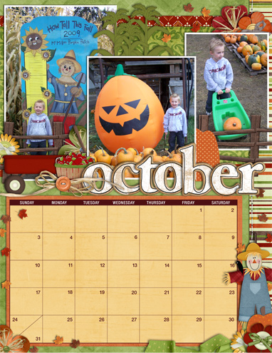 October Calendar Page 2