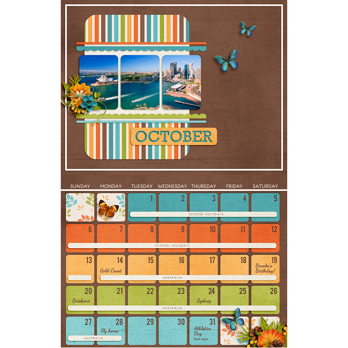 October calendar