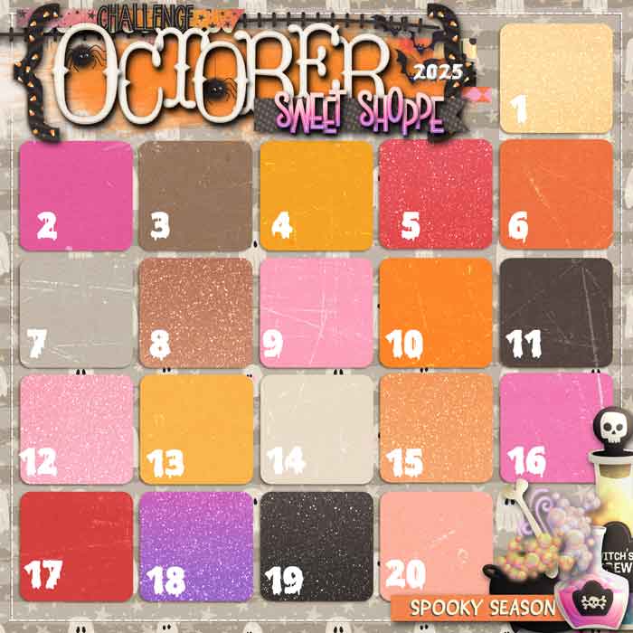 October Challenge Display Board