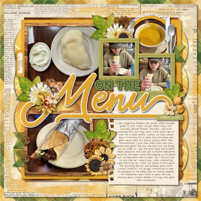 On the menu