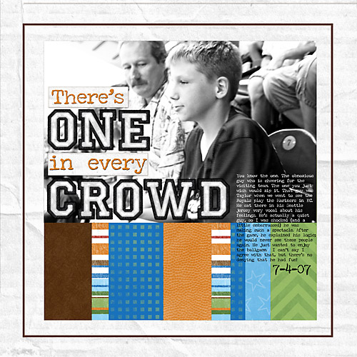 One in every crowd