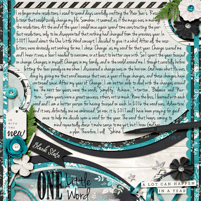 One Little Word - reflections