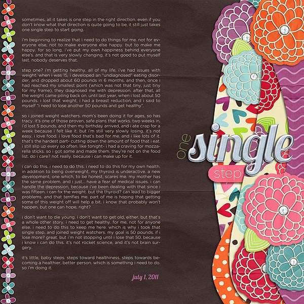 one single step