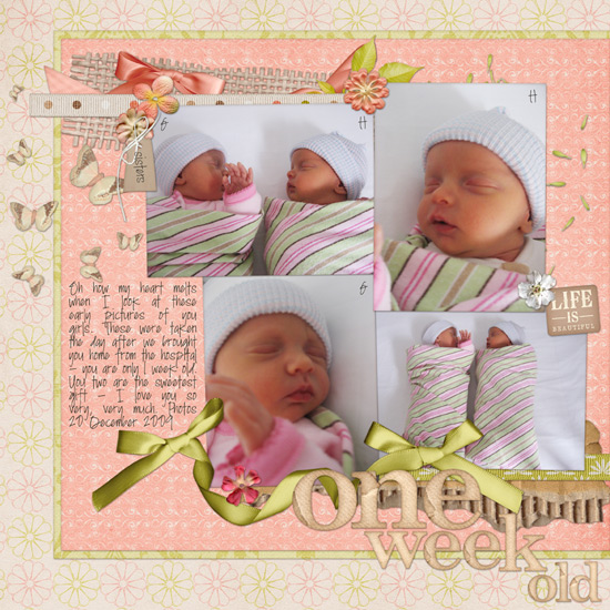 one week old