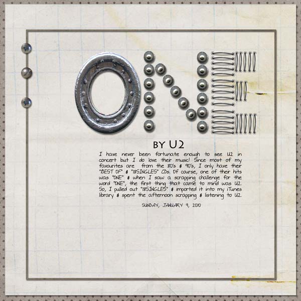 one
