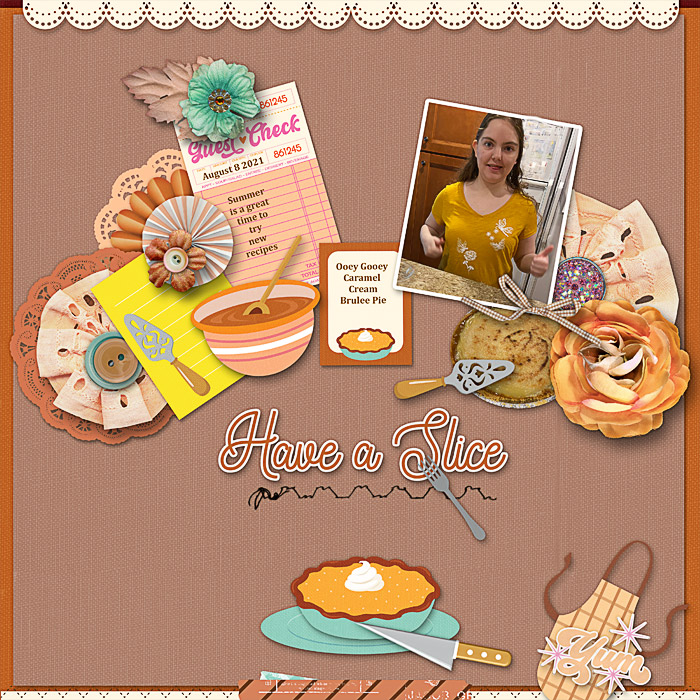Ooey Gooey Caramel Cream Brulee Pie