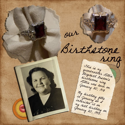 Our birthstone ring