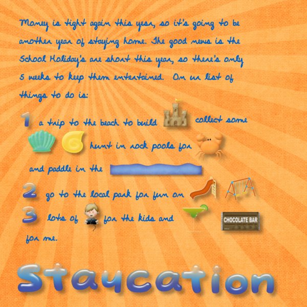 Our Staycation Plans