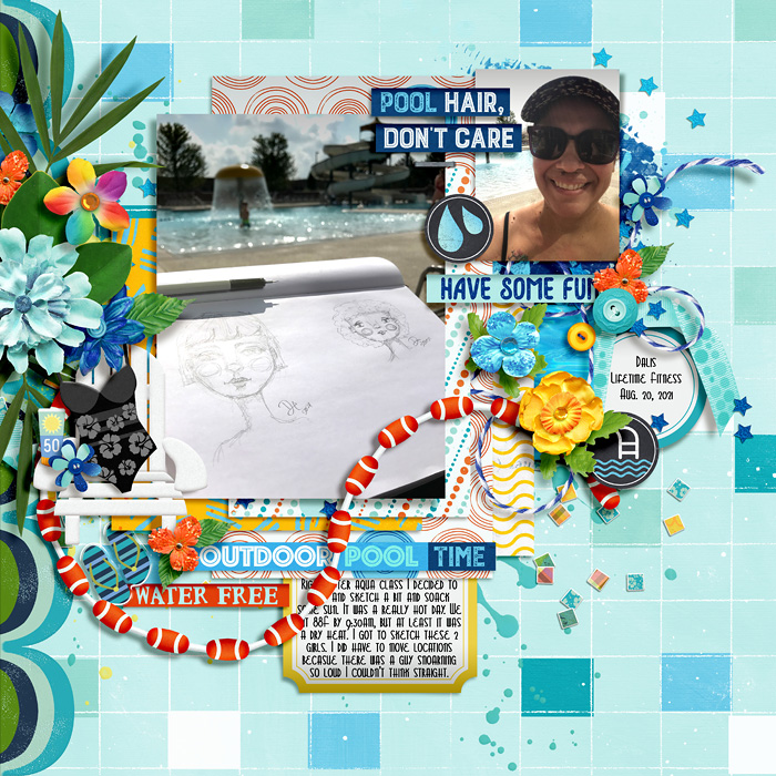 outdoor pool time - AUG 20 Challenge