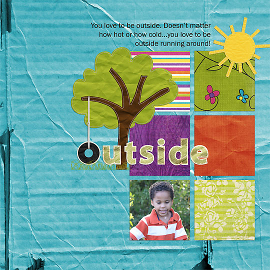 Outside