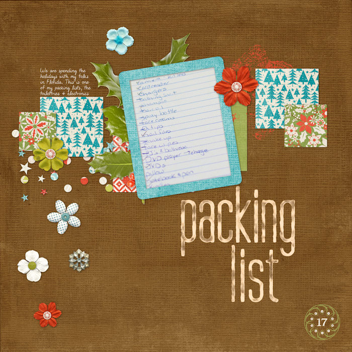 Packing List