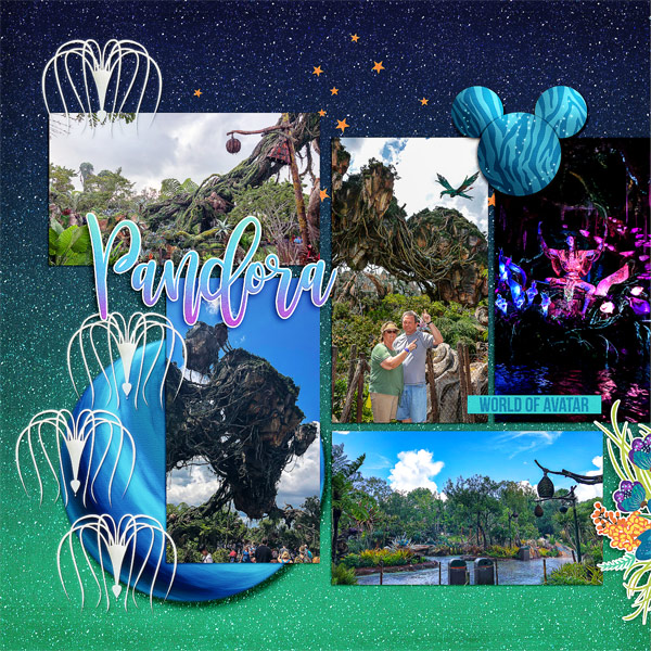 Pandora at Animal Kingdom, left